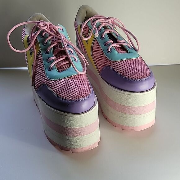 XTRA by YRU Karazii Platform Sneakers - Pastel Size 9 - Picture 2 of 11